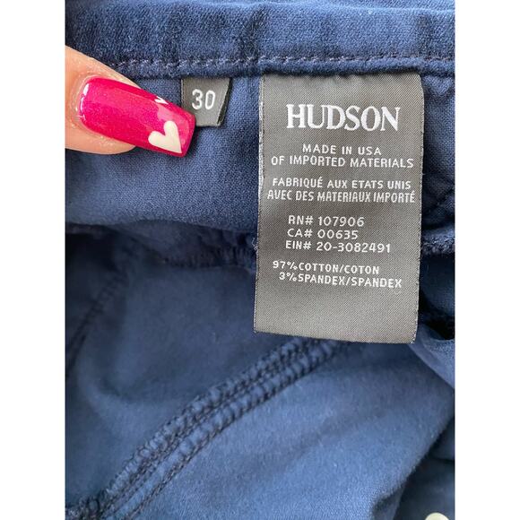 Hudson Cropped High Rise Velvet Jeans - Picture 8 of 10